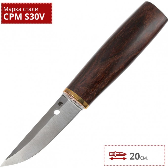 Нож SPYDERCO PUUKKO IRONWOOD FB28WDP